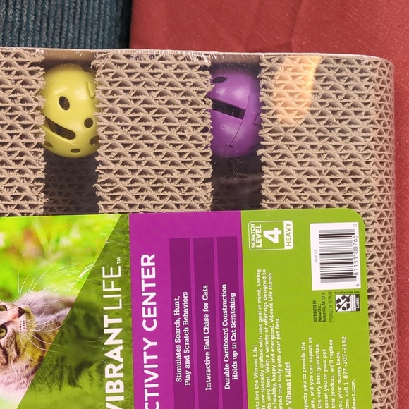 Vibrant Life Kitty Activity Center, Corrugated Cardboard Search Hunt & Scratch - Picture 2 of 13